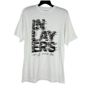 M&O Gold Men’s Large IN LAY ERS Graphic T Shirt Short Sleeve Ivory